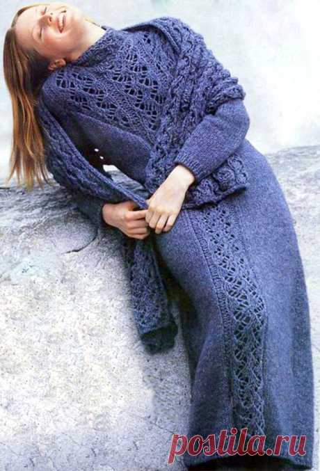 Вязаные платья. Описание и схемы. | Магия Вязания / Knitting Magic | Яндекс Дзен