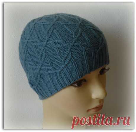 Описание шапочки "Frost Blue" или мой Сизый иней. - Ярмарка Мастеров - ручная работа, handmade