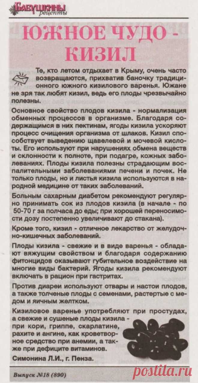 Кизил - южное чудо
