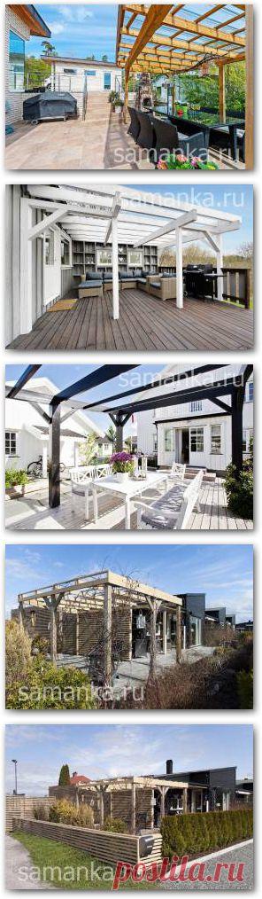 Перголы на даче фото