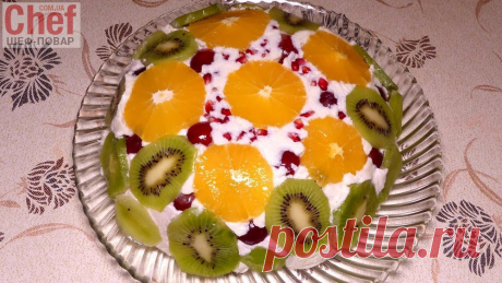 Творожный фруктовый торт / Десерт / Рецепты / Шеф-повар – простые и вкусные кулинарные рецепты, фото-рецепты, видео-рецепты