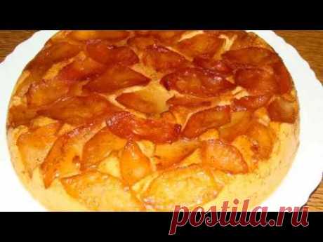 Яблочный пирог на сковороде очень вкусный !