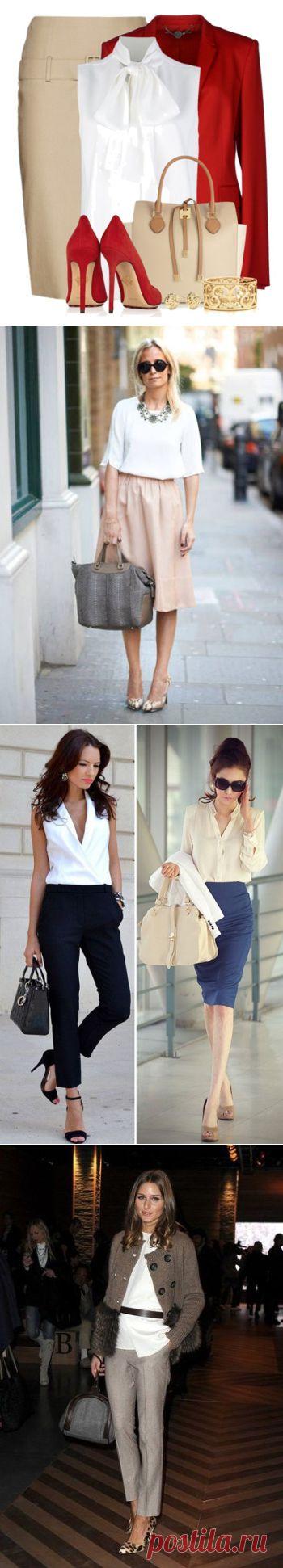 Белые воротнички с 9 до 6, или как носить белую блузку? | Trendy-u.ru