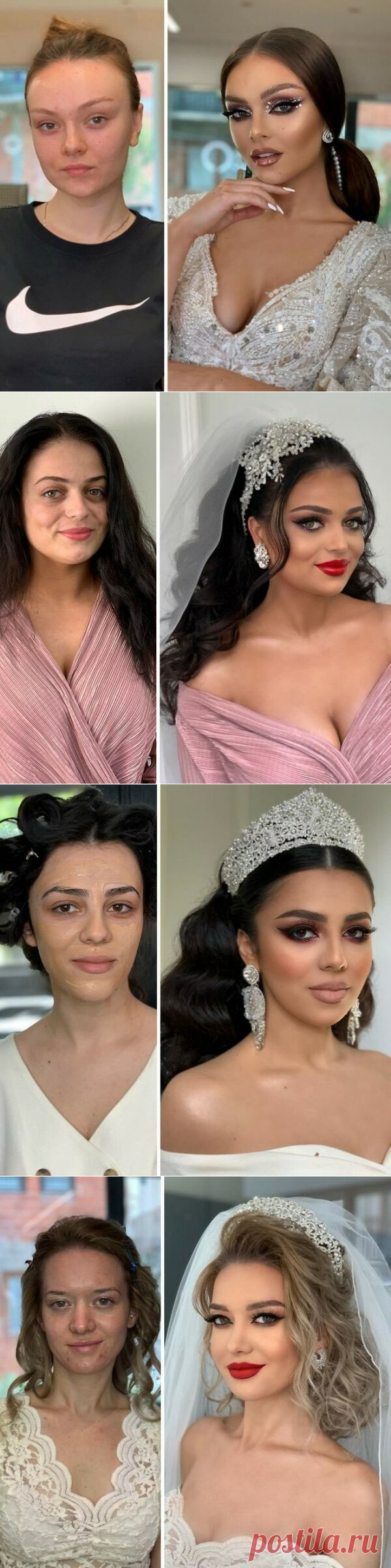 Невесты ДО и ПОСЛЕ профессионального макияжа | Новости моды
