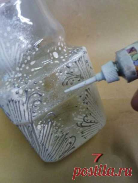 Декор бутылок и баночек