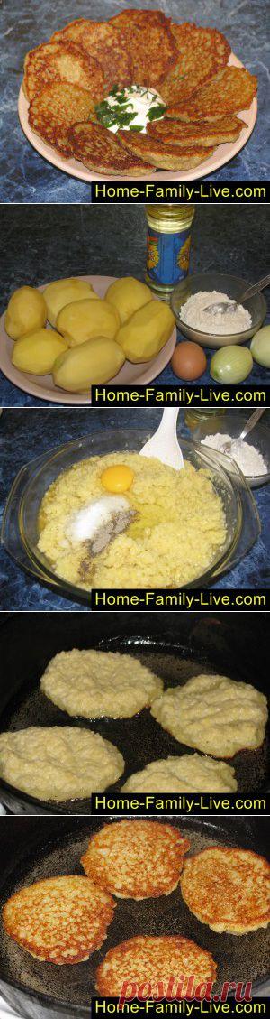 Драники - пошаговый фоторецепт - драники, драчены, картофельные оладьи