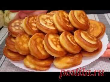 рецепт пышных оладушек без дрожжей кефир - 400 мл.вода - 100 мл.яйцо - 1 шт ( + щепотка соли).сахар - 3 ст. л.ванильный сахар - 1 пакетик.мука - 300-350 гр.сода - 0.5 ч. л.