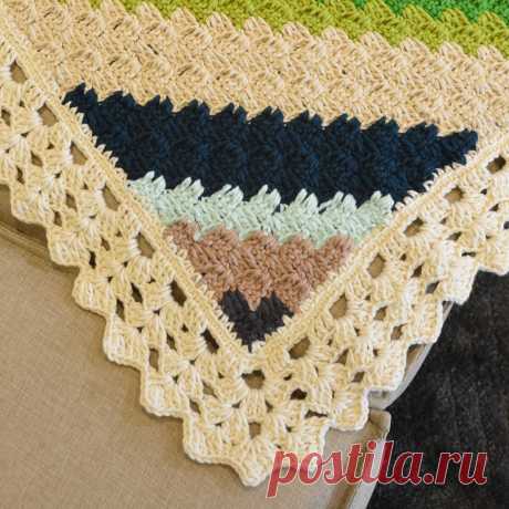 Красивые пледы крючком. Описание и схемы вязания | Вязание с Paradosik_Handmade | Дзен