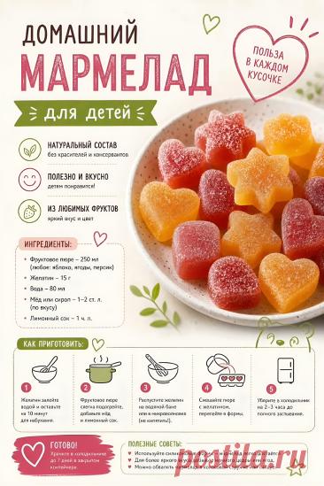 Домашний мармелад для детей