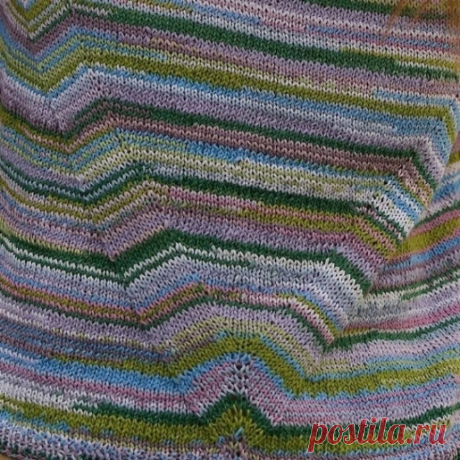 Как вязать ломаные линии