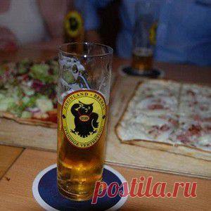 Эльзасский пирог к пиву (Тарт фламбе) рецепт – немецкая кухня: выпечка и десерты