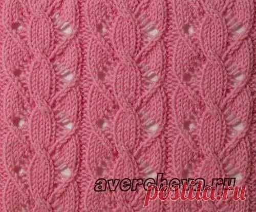 Красивый узор спицами