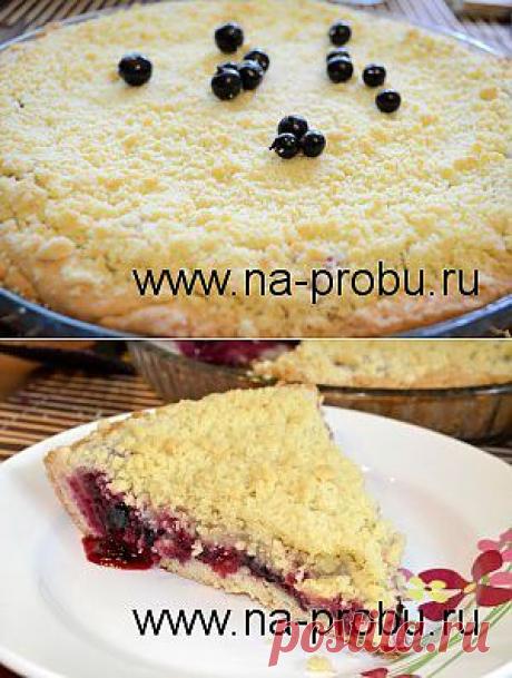 Пирог с чёрной смородиной и штройзелем (штрейзелем) | На пробу!

Ингредиенты:

Мука пшеничная в/с — 550 гр
Сахар — 350-450 гр (варьируйте по желанию кислее или слаще)
Смородина (черная,красная, даже подойдет любая ягода) — 200 гр
Лимон — 1 шт. (можно без него, особенно тем, кто не любит вкус горчинки от цедры цитрусовых)
Яйцо — 2 шт.
Разрыхлитель теста — 1 ч.л.
Масло сливочное — 200 гр