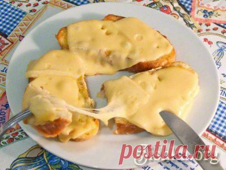 Гренки с сыром