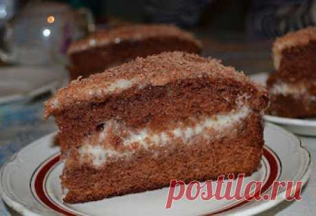 Самые вкусные рецепты: Шоколадно-сметанный торт