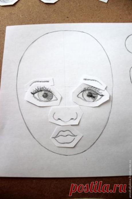 Лицо текстильной куклы - ищем свой стиль – Ярмарка Мастеров