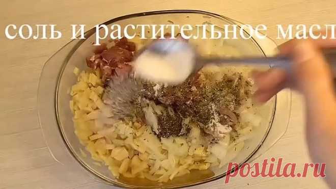 Слоеный пирог с картошкой и мясом!!