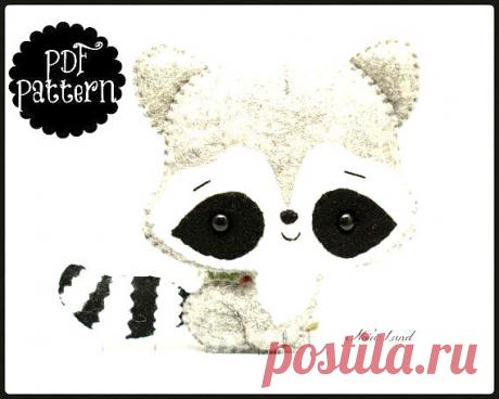 Cute raccoon (PDF Pattern)
