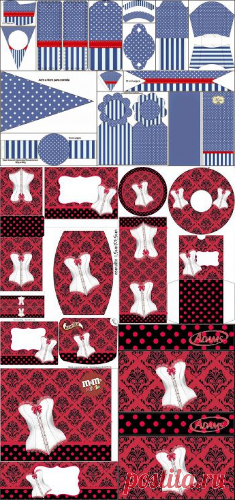 Rayas Azules y Lunares Blancos: Imprimibles gratis para Fiestas. | Ideas y material gratis para fiestas y celebraciones Oh My Fiesta!
