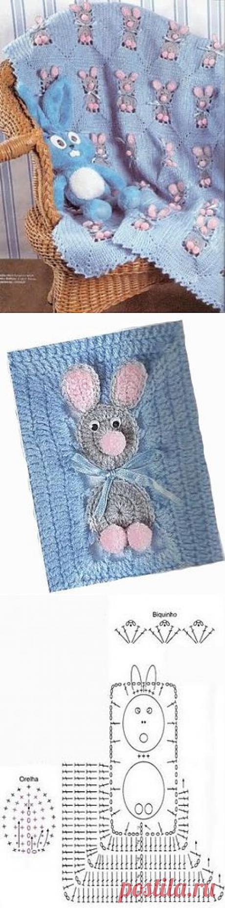 Плед “Весёлые зайцы”