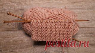 Рельефная резинка спицами
