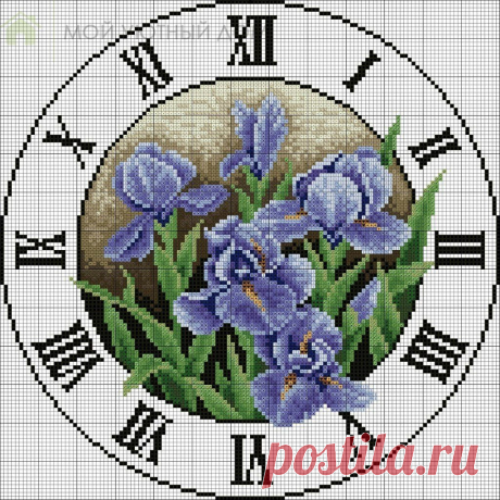 ➡ Мой Уютный Дом | Вязание.Рукоделие
схемы вышивки часов
