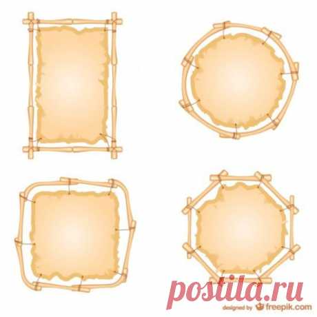 Рамки для меню из бамбука в векторе. | Векторные изображения | Кисти для фотошопа, векторные изображения, картинки, рисунки в векторе, текстуры, PSD, EPS, AI