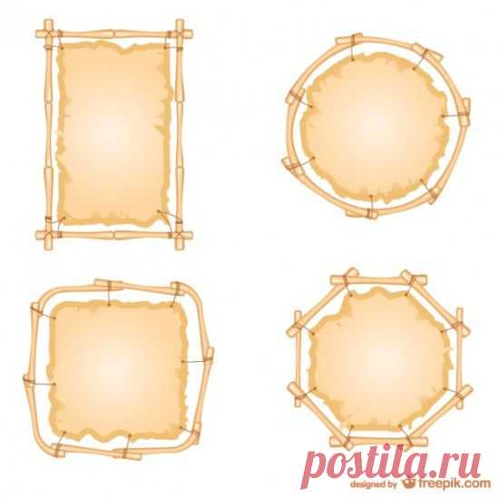 Рамки для меню из бамбука в векторе. | Векторные изображения | Кисти для фотошопа, векторные изображения, картинки, рисунки в векторе, текстуры, PSD, EPS, AI