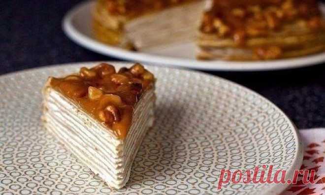 Вкуснейший блинный торт из бананов с йогуртом и глазурью - Вкусные рецепты - медиаплатформа МирТесен