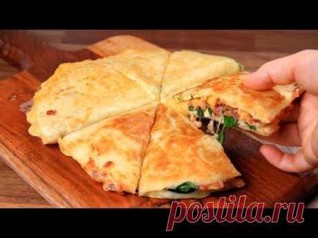 Быстрый завтрак готов за несколько минут! 4 вкуснейших рецепта тортильи от Helly😋