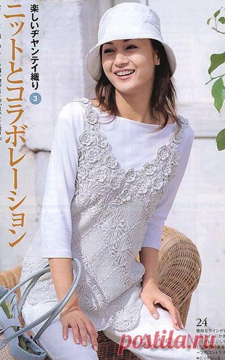 Очаровательная безрукавка, крючок..