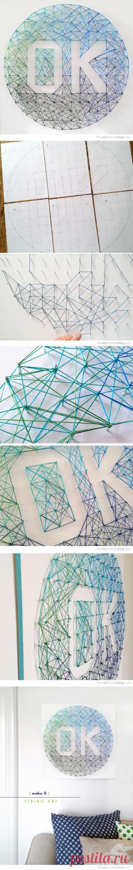 Всё ОК -из ниток (Diy) / Арт-объекты /