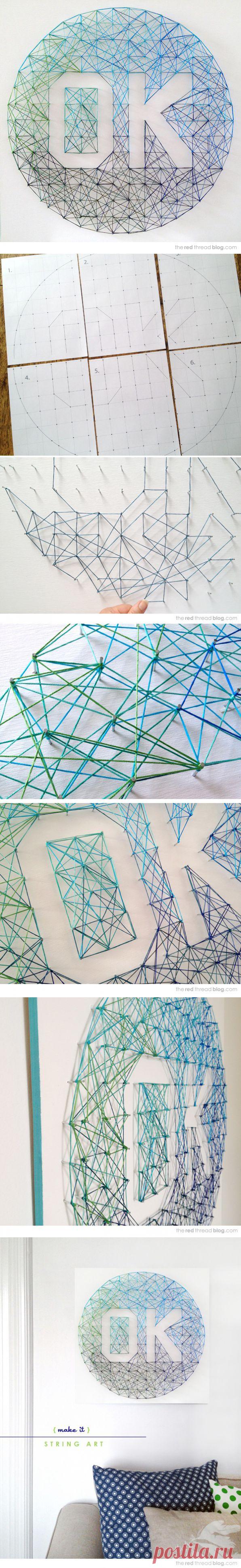 Всё ОК -из ниток  (Diy) / Арт-объекты /