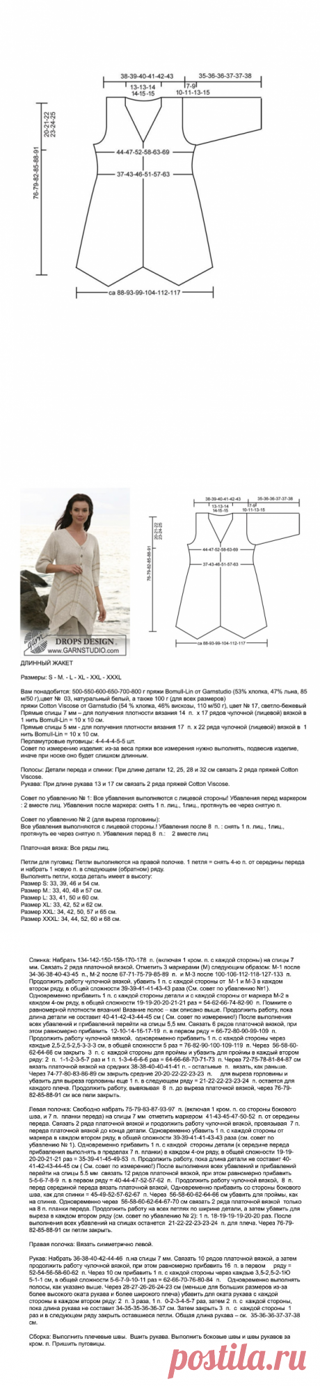 Жакет. Спицы