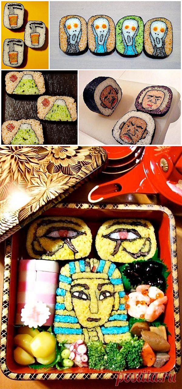 Удивительный суши-арт : НОВОСТИ В ФОТОГРАФИЯХ