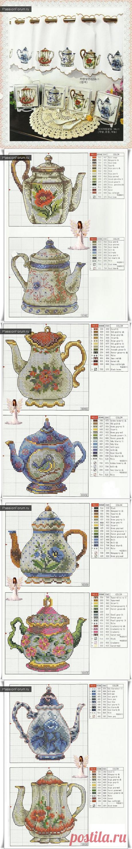 ДЛЯ КУХНИ. ЧАСТЬ 6 / Вышивка крестиком / PassionForum - мастер-классы по рукоделию