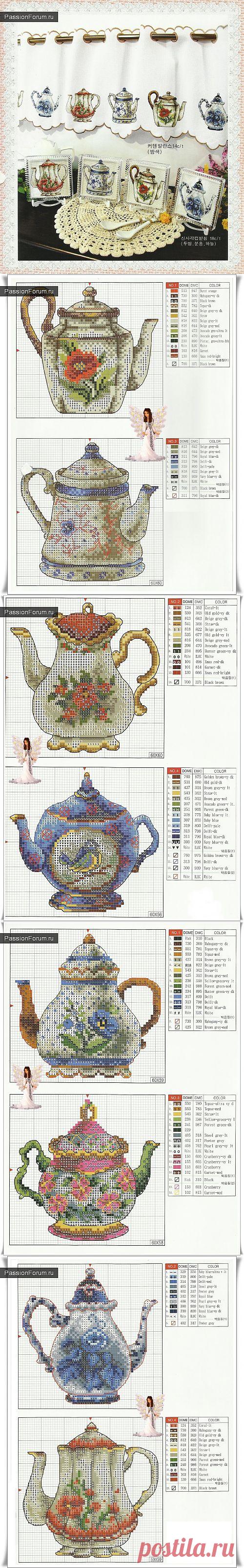 ДЛЯ КУХНИ. ЧАСТЬ 6 / Вышивка крестиком / PassionForum - мастер-классы по рукоделию