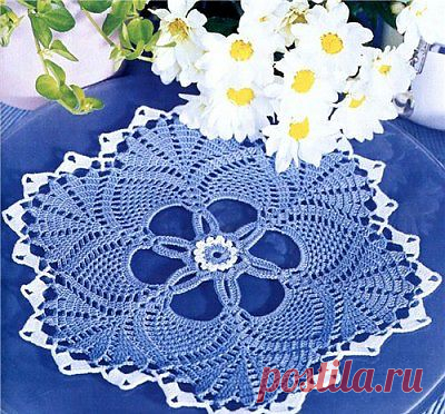 Салфетка вязаная крючком – Мир вязания и рукоделия