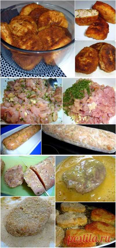 РЕЦЕПТЫ и ЗАКУСКИ от Татьяны: Котлеты впрок из рубленного мяса (домашний фастфуд)
