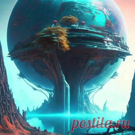 Фантастические пейзажи из художественных книг о космосе