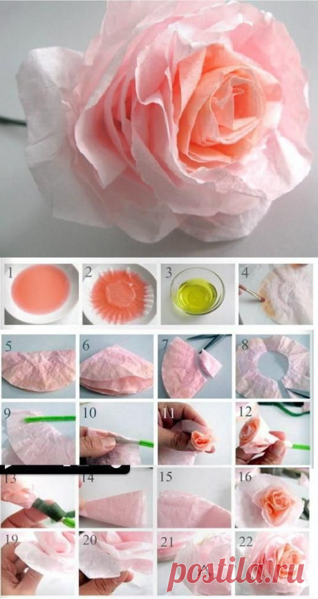 (10) DIY Beautiful Coffee Filter Rose | Projects to Try