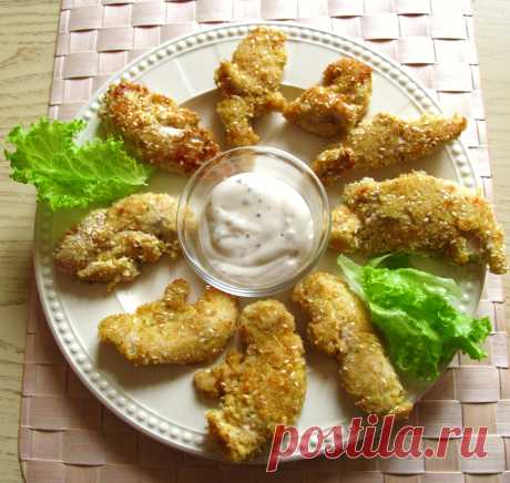 Куриное филе в оригинальной панировке | Русская кухня