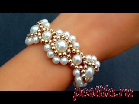 How To Make Vintage Bracelet//Pearl Bracelet//Making Easy Tutorial// useful & easy