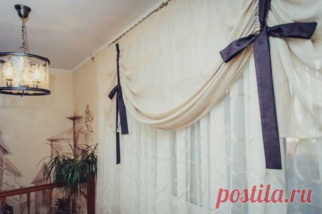 Шторы для гостиной - фото в современном стиле