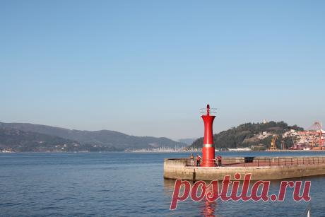 Набережная города Vigo Испания