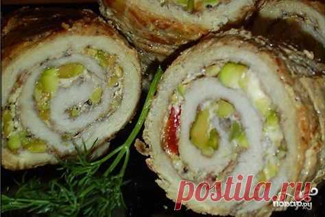Мясной рулет с фисташками - пошаговый рецепт с фото на Повар.ру