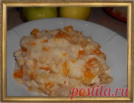РИСОВАЯ КАША С ТЫКВОЙ И ЯБЛОКАМИ.