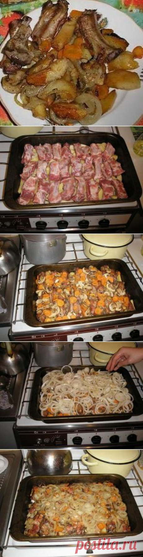 РЕЦЕПТЫ | Мясо с картошкой в духовке
