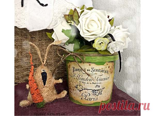 Мастер-класс : Превращаем майонезное ведерко в цветочное кашпо | Журнал Ярмарки Мастеров