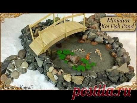 Miniature Koi Fish Pond - Polymer Clay/Resin Tutorial